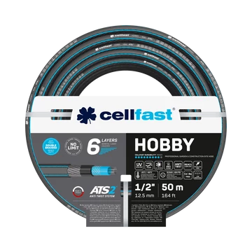 CELLFAST hobby ats 6 rétegű locsolótömlő 1/2" 50m CELLFAST hobby ats 6 rétegű locsolótömlő 1/2" 50m