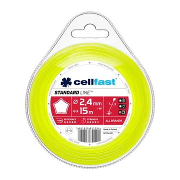 CELLFAST fűkasza damil csillag 2,4 mm x 15 m CELLFAST fűkasza damil csillag 2,4 mm x 15 m