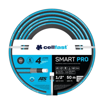 CELLFAST smart pro ats 4 rétegű locsolótömlő 1/2" 50m CELLFAST smart pro ats 4 rétegű locsolótömlő 1/2" 50m