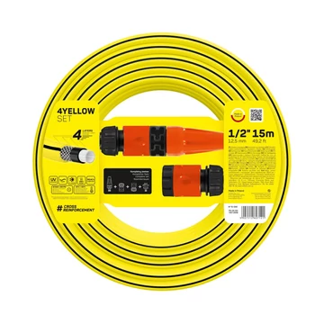 CELLFAST YELLOW 4 rétegű locsolótömlő szett CELLFAST YELLOW 4 rétegű locsolótömlő szett