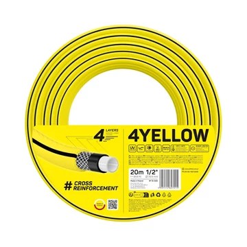 CELLFAST YELLOW 4 rétegű locsolótömlő 10-500 CELLFAST YELLOW 4 rétegű locsolótömlő 10-500