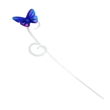 GL-900502/1 Orchidea pálca növénytámasz - liláskék pillangós GL-900502/1 Orchidea pálca növénytámasz - liláskék pillangós