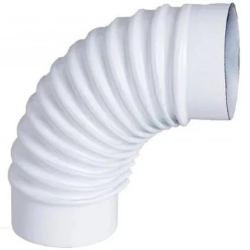 Füstcső, kályhacső könyök fehér 120/90º Füstcső, kályhacső könyök fehér 120/90º
