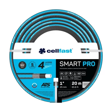 13-430 CELLFAST smart pro ats 4 rétegű locsolótömlő 1″ 20m 13-430 CELLFAST smart pro ats 4 rétegű locsolótömlő 1″ 20m