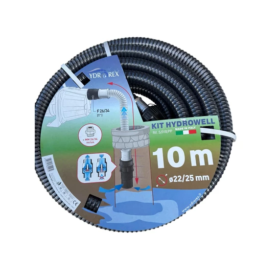 Szívótömlő szett lábszeleppel 10 m