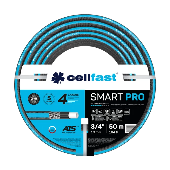 CELLFAST smart pro ats 4 rétegű locsolótömlő 3/4&quot; 50m