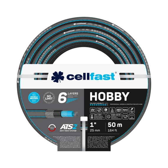 CELLFAST hobby ats 6 rétegű locsolótömlő 1&quot; 50m