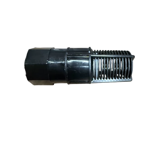 1"-os műanyag lábszelep szűrőkosárral